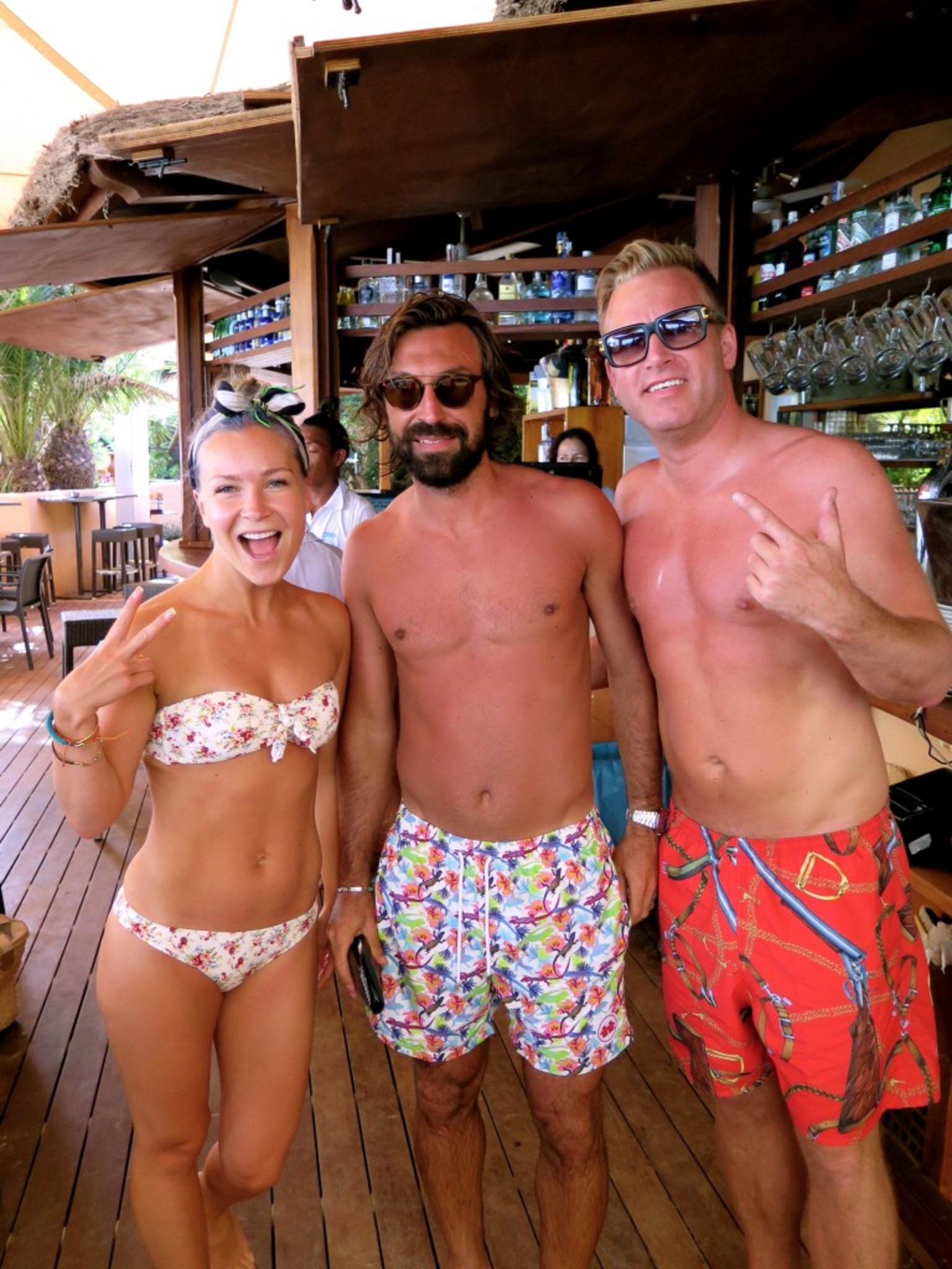 Andrea Pirlo joined us for a drink :P I like Ibiza very much I must say.. 
