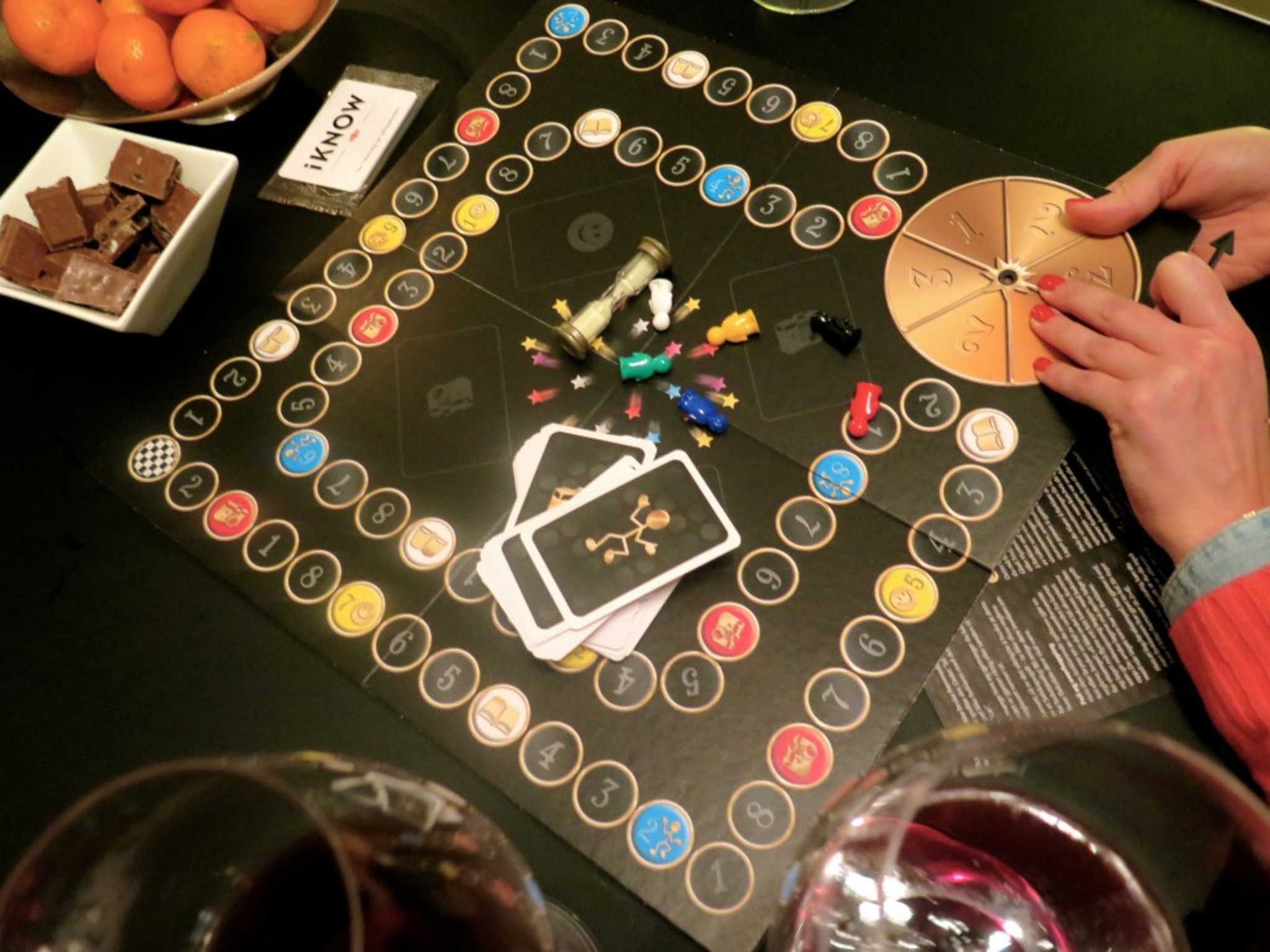 "Vil du Vedde" game. Very interessting. I would never think that a game night would be so much FUN. We laughed all the time and got very exited!!! 