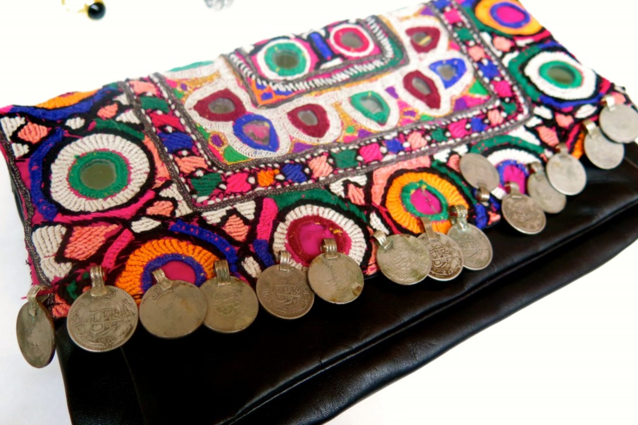 Indiska oriental details on this lovely Clutch. 