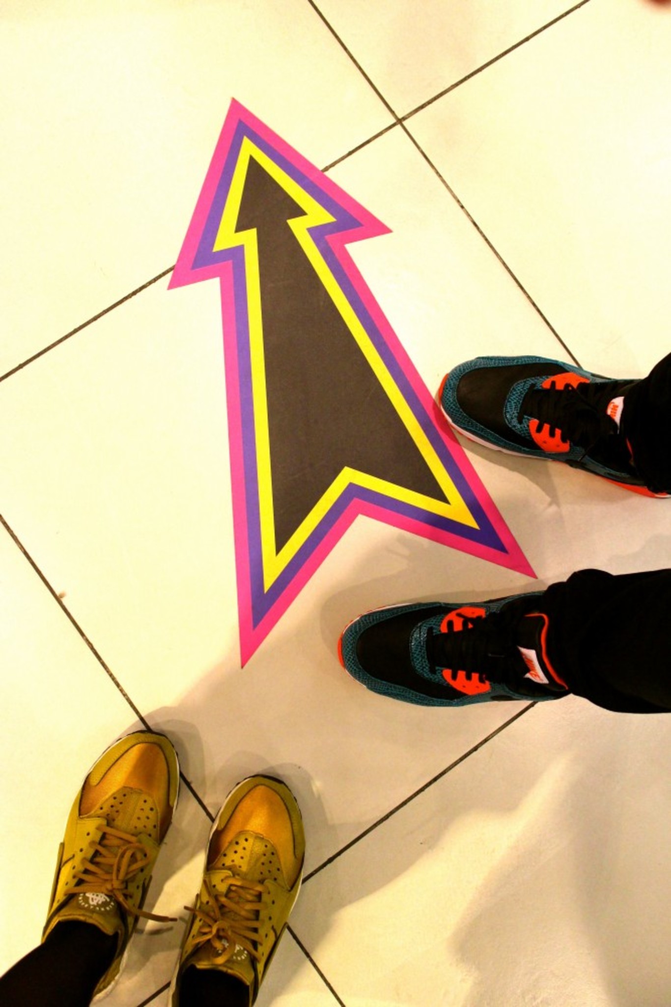 an arrow to the playland inside Topshop.. 